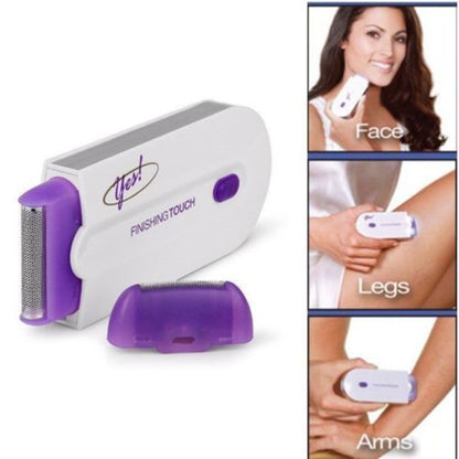 Eco-Friendly Electric Shaver in White and Purple