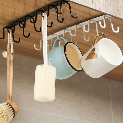 Kitchen Cabinet Hanging Iron Hook Organizer