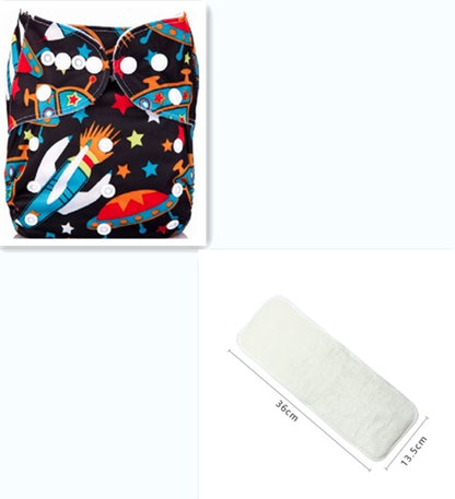 Baby Adjustable Cloth Diapers – Washable & Reusable Snap Diapers (3–13 kg)