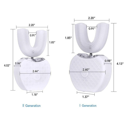 Smart USB Rechargeable U-Shaped Electric Toothbrush for Whole-Mouth Cleaning
