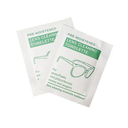 Biodegradable Lens Cleaning Towelettes - Eco-Friendly, Plastic-Free Wipes