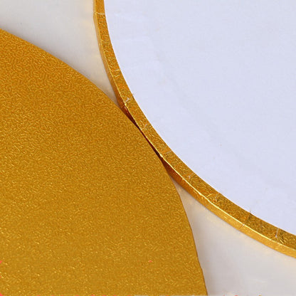Eco-Friendly Gold Wooden Cake Base