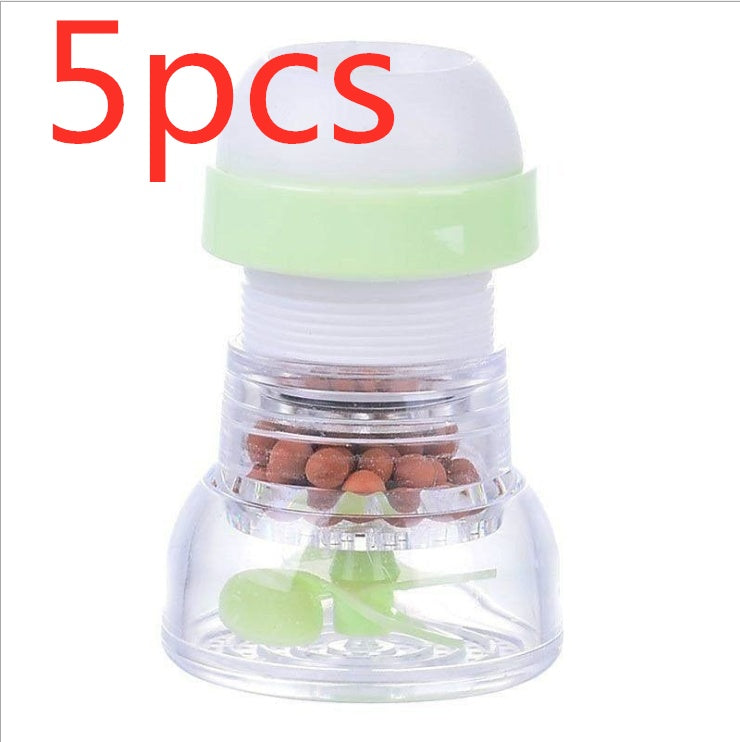 Water-Saving Faucet Aerator with Filtration Beads