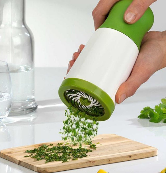 Eco-Friendly Herb Grinder in Green and White