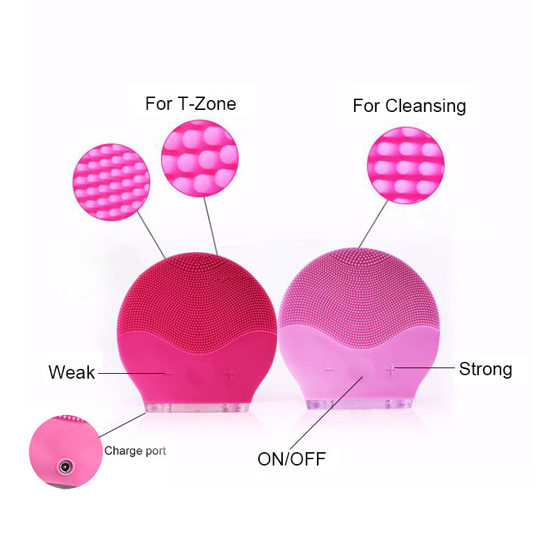 Eco-Friendly Silicone Facial Cleansing Brush - Reusable & Durable