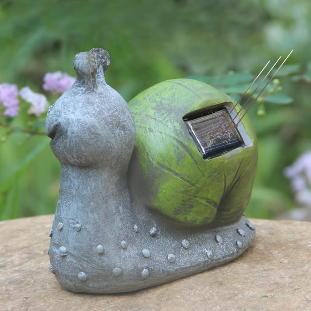 Solar-Powered Snail Garden Light - Eco-Friendly Outdoor Décor