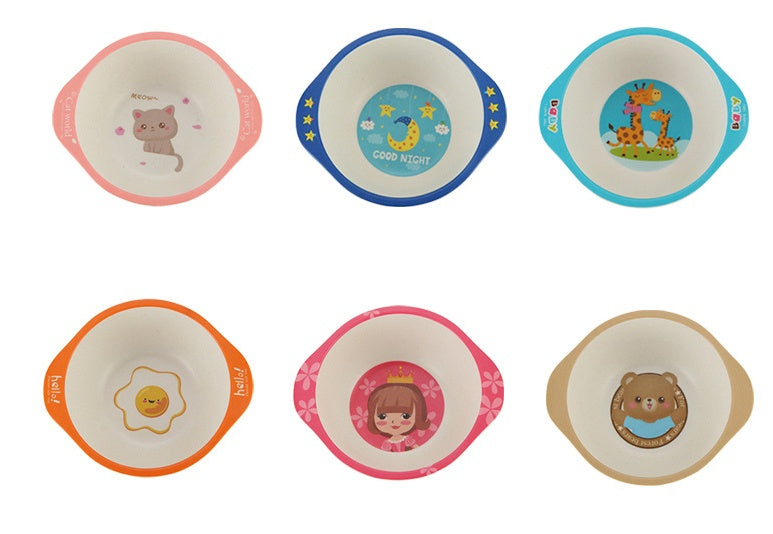 Eco-Friendly Children's Bowls with Animal Designs