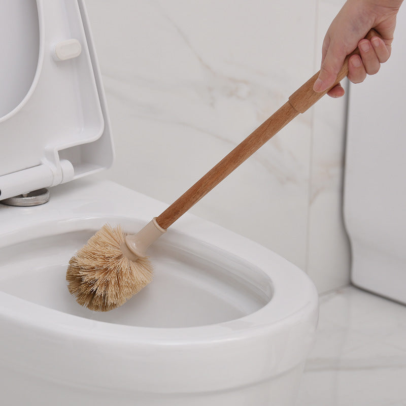 Eco-Friendly Wooden Toilet Brush with Natural Bristles