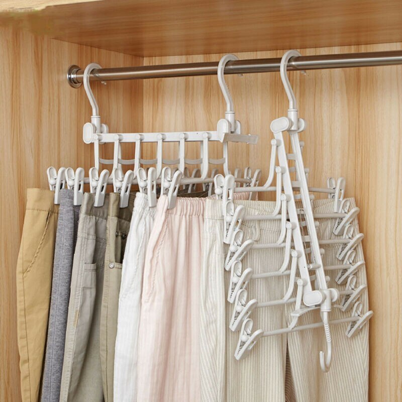 Space-Saving Multi-Layer Clothes Hanger - Vertical Cascading Design