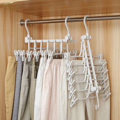 Space-Saving Multi-Layer Clothes Hanger - Vertical Cascading Design