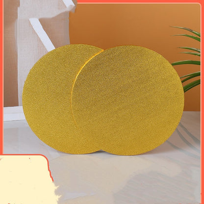 Eco-Friendly Gold Wooden Cake Base