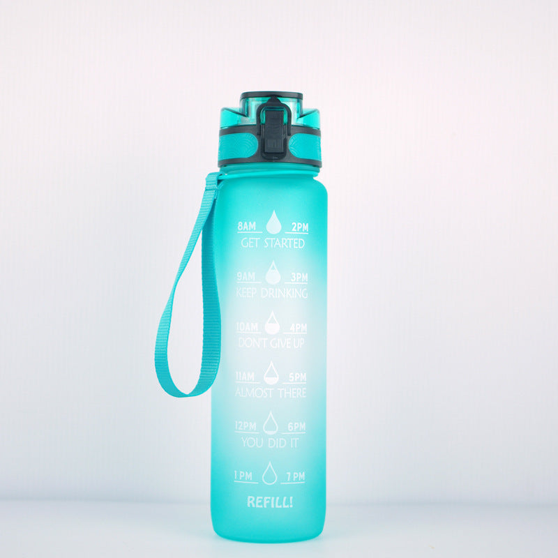 Hydration Time-Marker Water Bottle - Eco-Friendly & BPA-Free