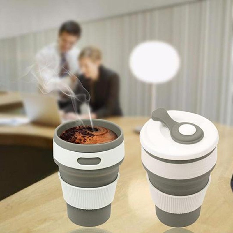 Collapsible Travel Cup - Eco-Friendly Reusable Silicone Cup