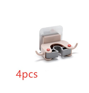 Eco-Friendly Wall-Mounted Mop and Broom Holder