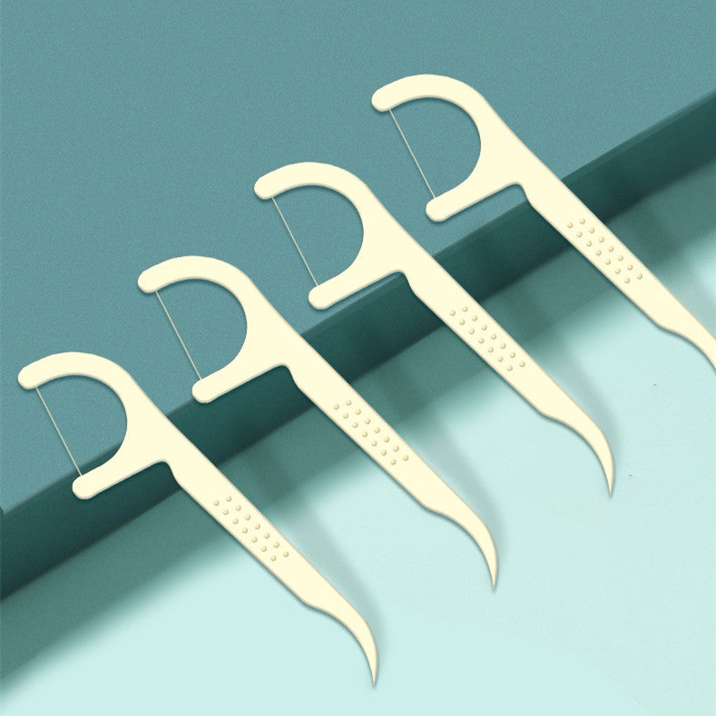 Eco-Friendly Mint Floss Picks - Biodegradable & Plastic-Free Oral Care