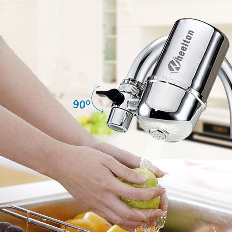 Silver Faucet Water Filter - Eco-Friendly, Water-Saving, Durable