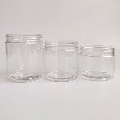 Eco-Friendly Clear Storage Jars with Black Lids - Sustainable Kitchen Organization