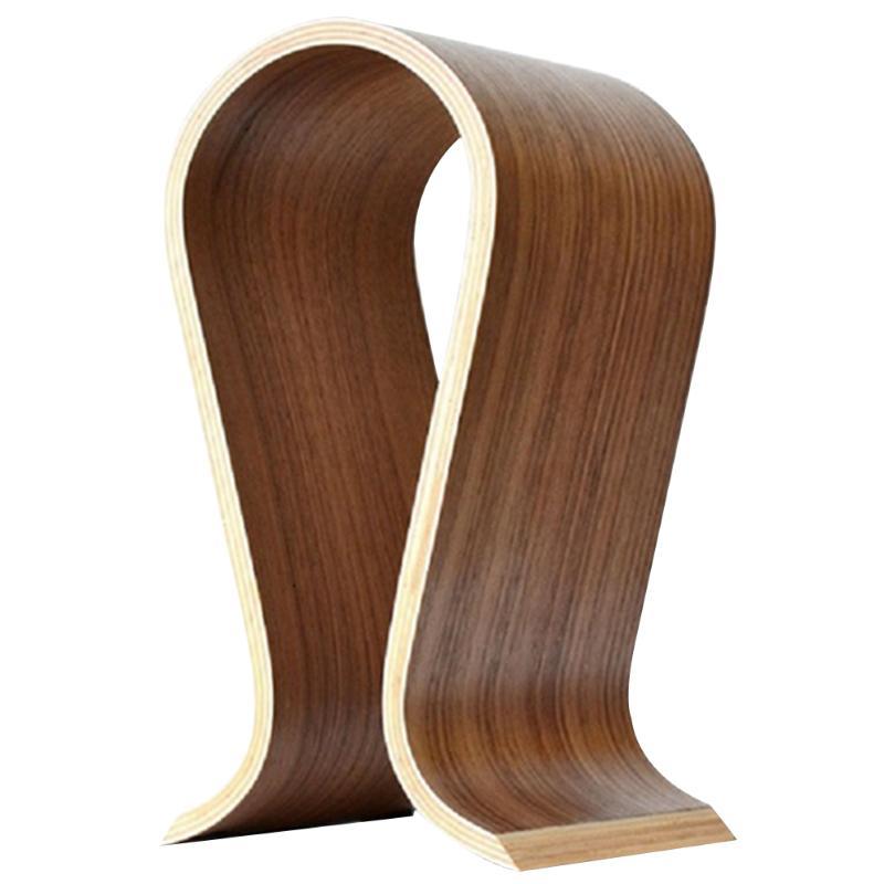 Curved Wooden Headphone Stand