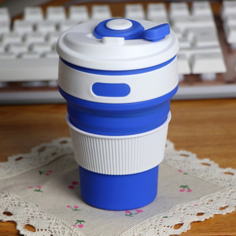 Collapsible Travel Cup - Eco-Friendly Reusable Silicone Cup for On-the-Go