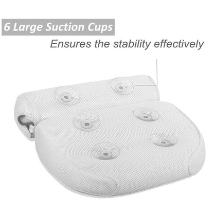 Luxurious Eco-Friendly Bath Pillow with Suction Cups