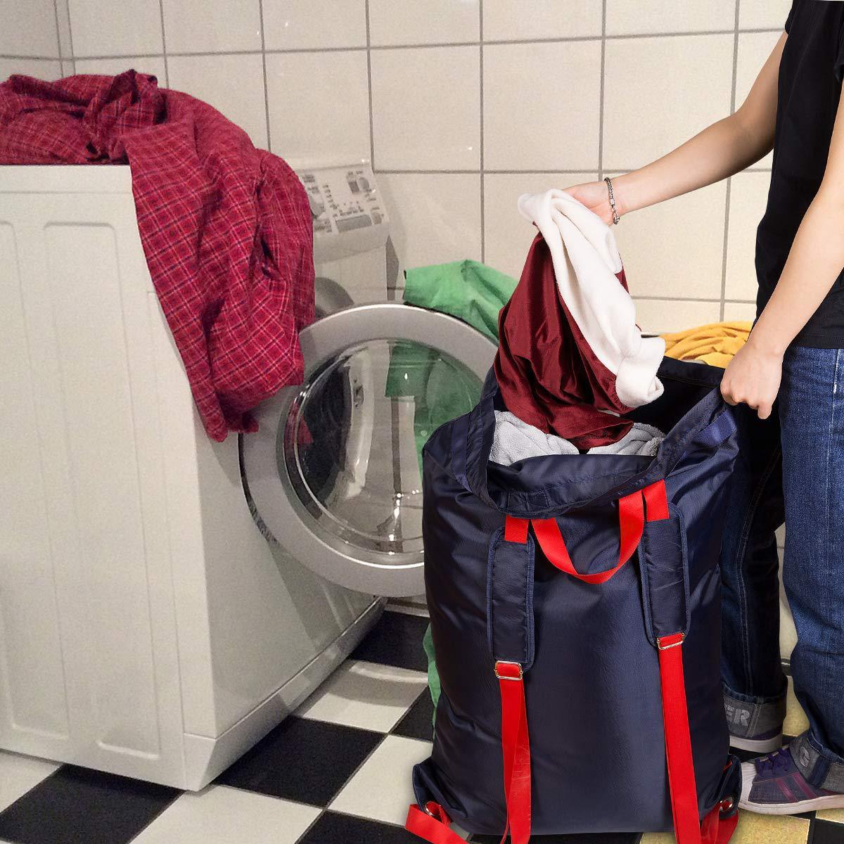 Eco-Friendly Large Dark Brown Laundry Bag - Durable & Reusable