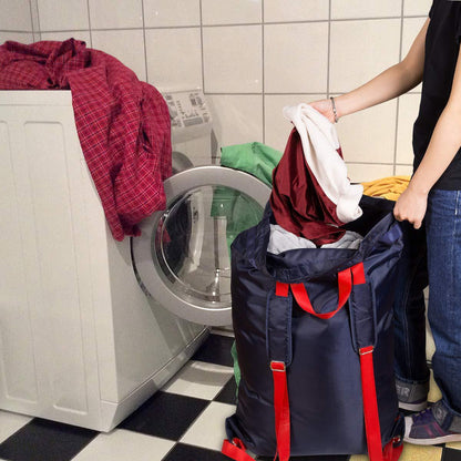 Eco-Friendly Large Dark Brown Laundry Bag - Durable & Reusable