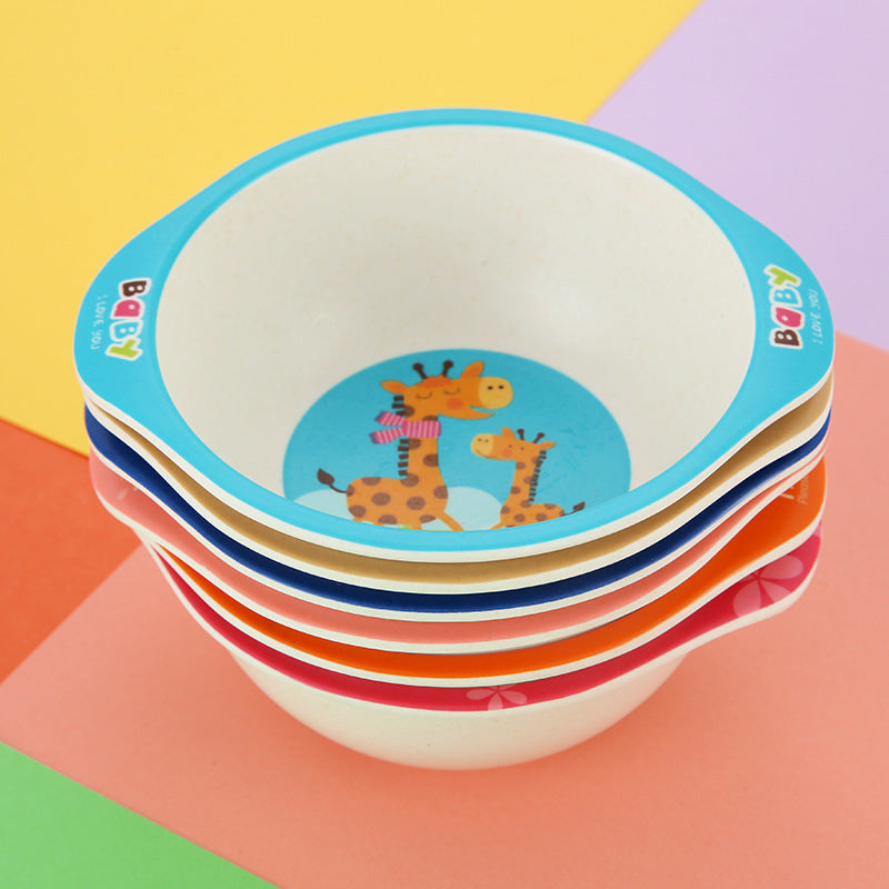 Eco-Friendly Children's Bowls with Animal Designs