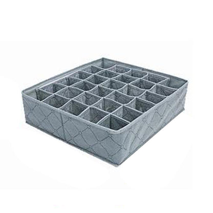 Eco-Friendly Bamboo Charcoal Storage Box with 30 Grids