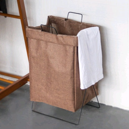 Eco-Friendly Rectangular Laundry Hamper with Durable Metal Frame