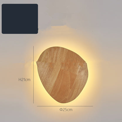 Eco-Friendly Wall-Mounted LED Log Art Lamp