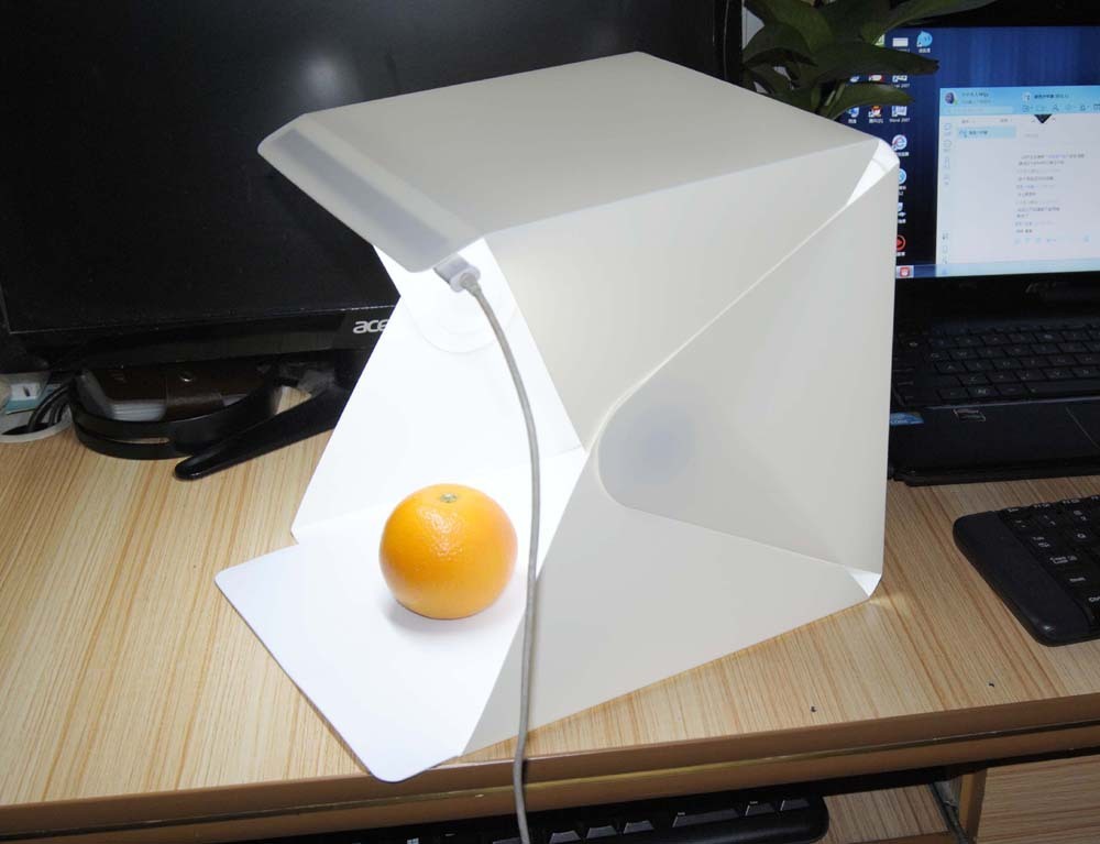 Portable Photo Studio Light Box with Multi-Colored Backdrops