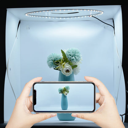 Portable Photo Studio Light Box with Multi-Colored Backdrops