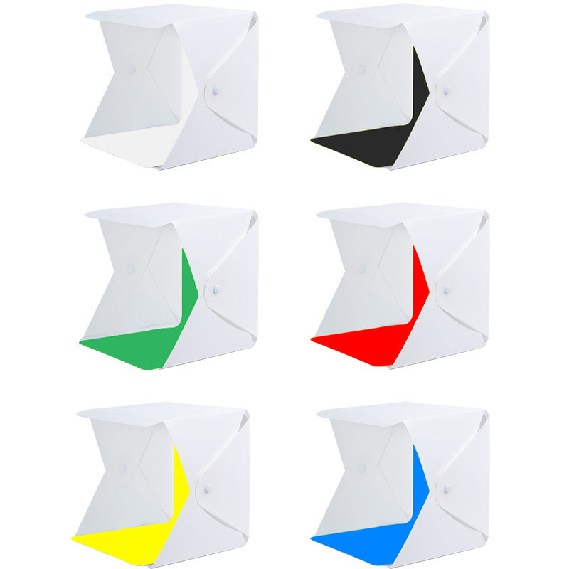 Portable Photo Studio Light Box with Multi-Colored Backdrops