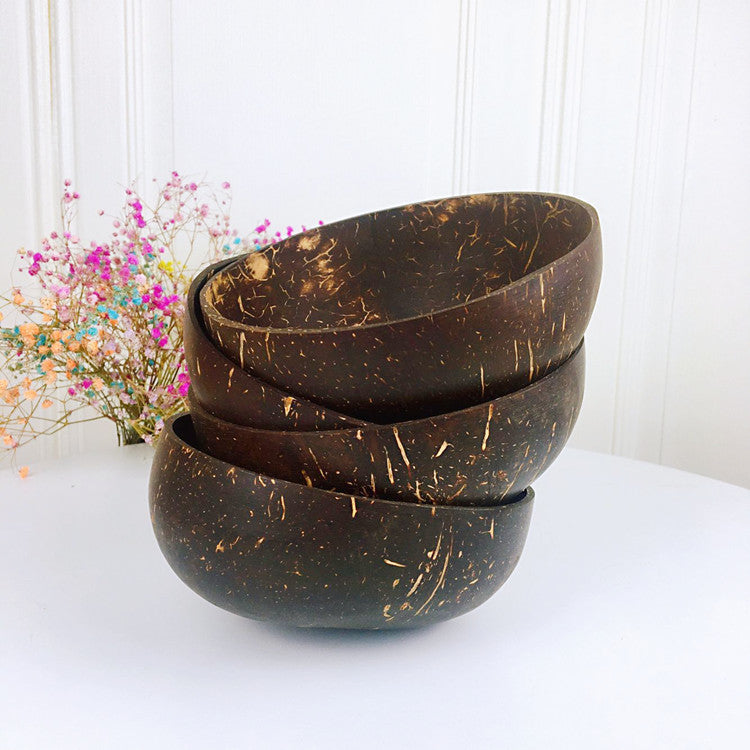 Eco-Friendly Coconut Shell Bowl - Sustainable, Natural, Zero-Waste