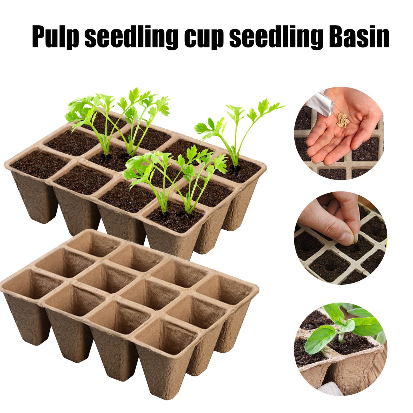 Biodegradable Pulp Seedling Tray for Eco-Friendly Gardening
