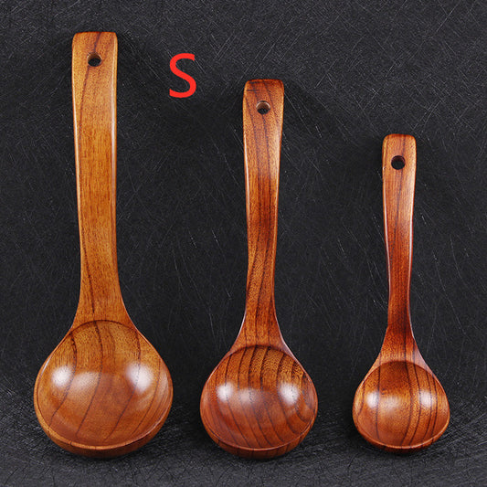 Eco-Friendly Wooden Bowl and Spoon Set for Sustainable Living