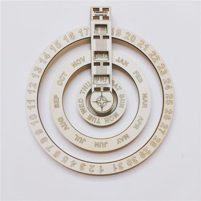 Eco-Friendly Perpetual Wall Calendar - Sustainable Circular Design