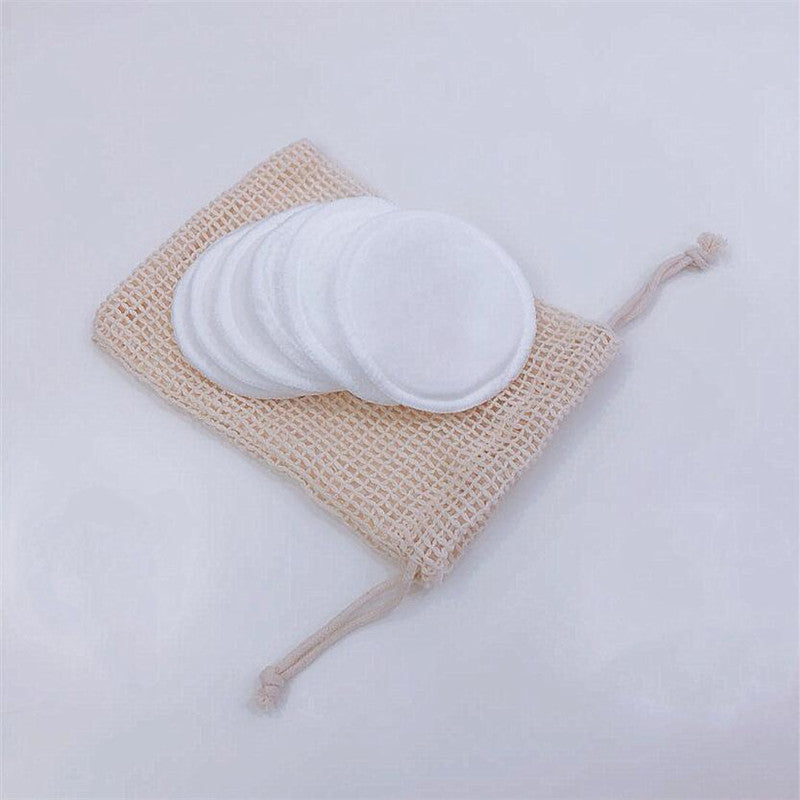 Eco-Friendly Reusable Makeup Remover Pads with Mesh Bag