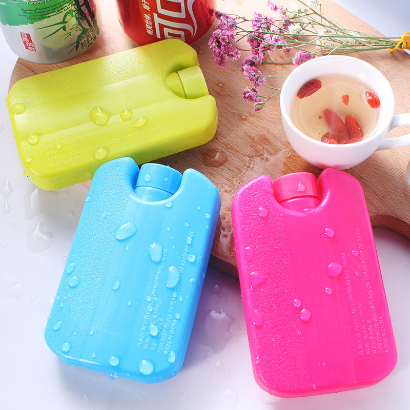 Eco-Friendly Reusable Ice Packs in Green, Blue, and Pink