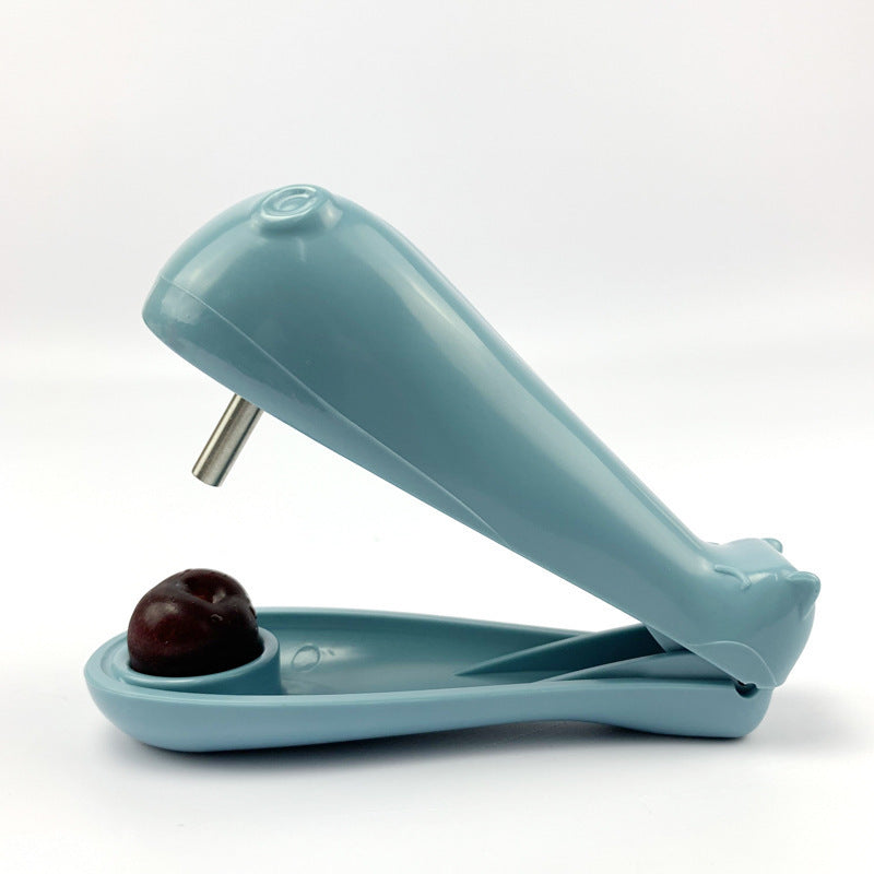 Eco-Friendly Cherry Pitter - Red Handheld Kitchen Tool