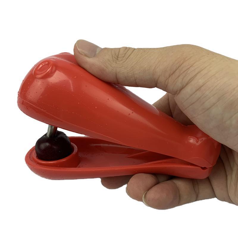 Eco-Friendly Cherry Pitter - Red Handheld Kitchen Tool