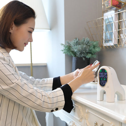 Eco-Friendly White Digital Alarm Clock
