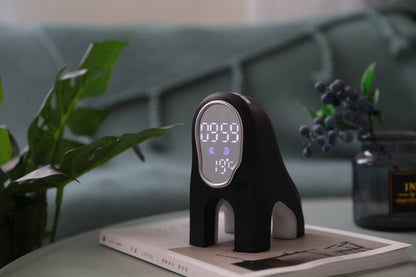 Eco-Friendly White Digital Alarm Clock