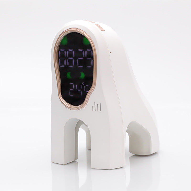 Eco-Friendly White Digital Alarm Clock