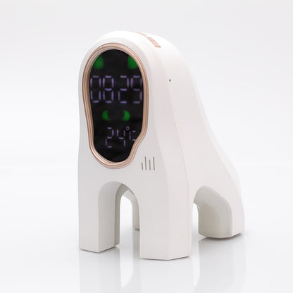 Eco-Friendly White Digital Alarm Clock