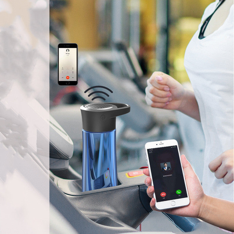 Smart Sports Water Bottle with Bluetooth Speaker & Hands-Free Calling