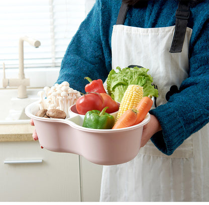 Eco-Friendly Clover Serving Tray with Multi-Compartment Design
