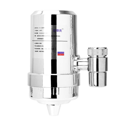 Silver Faucet Water Filter with Eco-Friendly Design