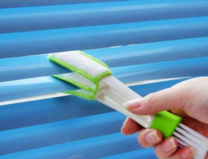 Eco-Friendly Dual-Ended Cleaning Brush & Microfiber Duster