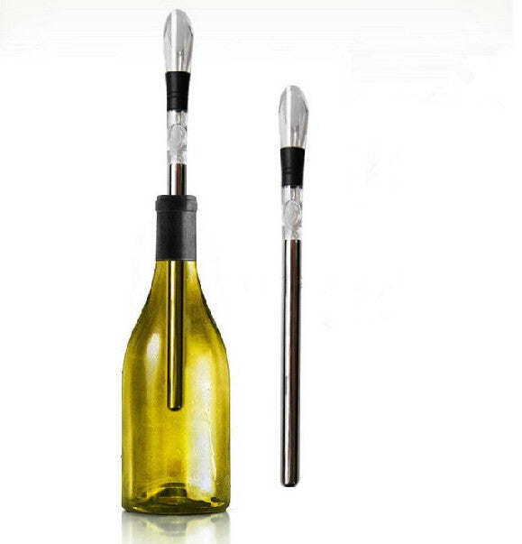 Eco-Friendly Wine Chiller Stick with Pour Spout
